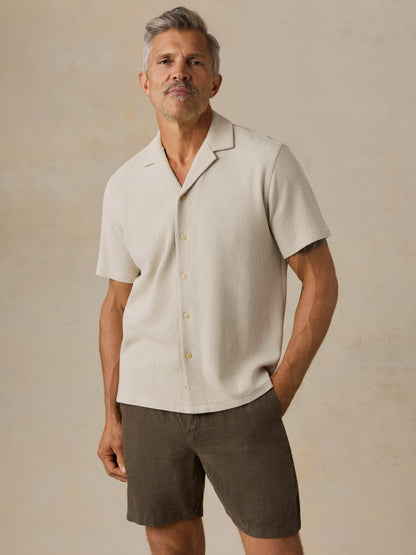 Short-Sleeve Oasis Camp Shirt - Rock Coast