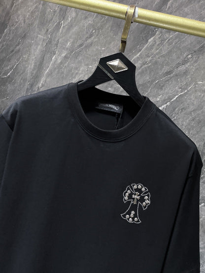 Chh Chrome Hearts T Shirts Liuding Alphabet Casual Short Sleeve T-Shirt