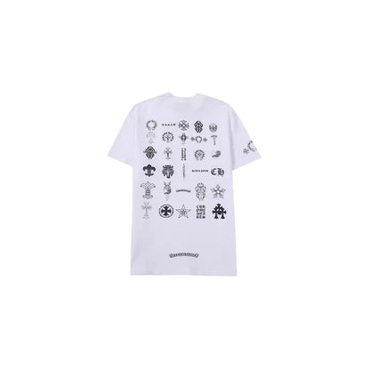 CHH Chrome Heart T Shirts T-Shirts Trendy logo print crew neck short sleeves
