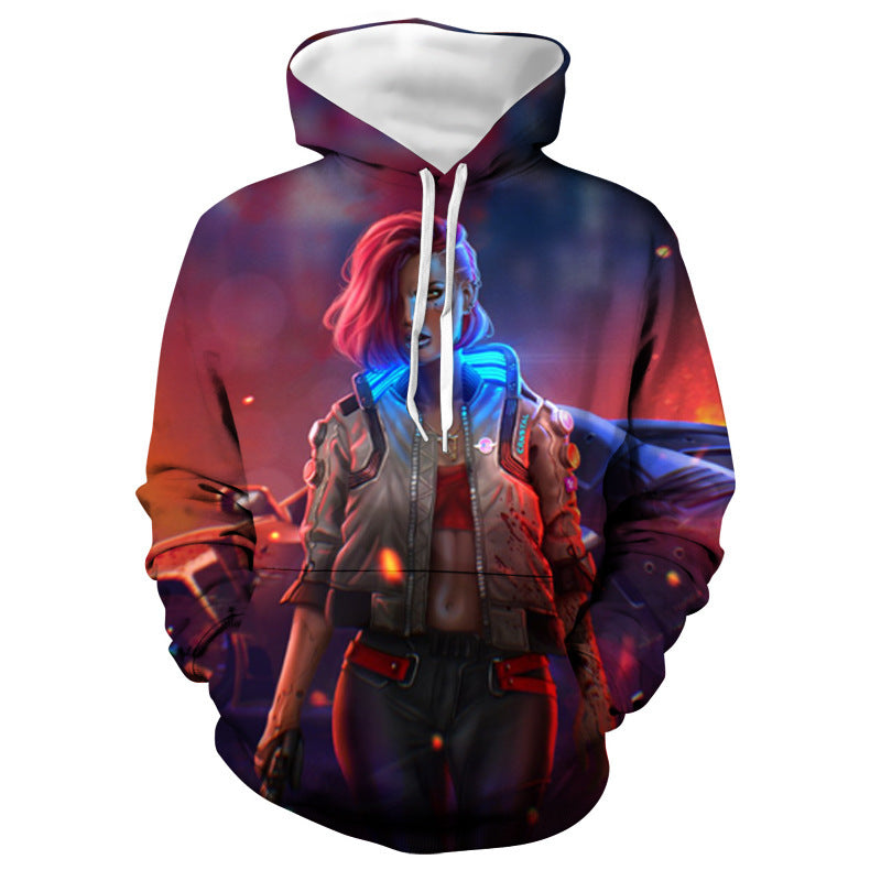 Cyberpunk 2077 Hoodie Samurai Themed Hoodie Sweatshirt Surrounding the Game