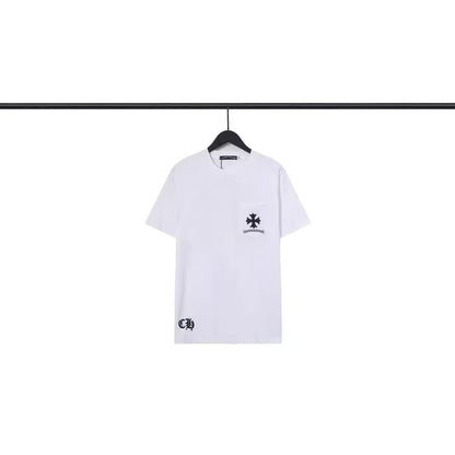 CHH Chrome Heart T Shirts Scroll Heart Gypsy Printed Crew Neck Short Sleeve T-Shirt