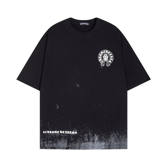 CHH Chrome Heart T Shirts Sanskrit Short Sleeve T-Shirt Crew Neck