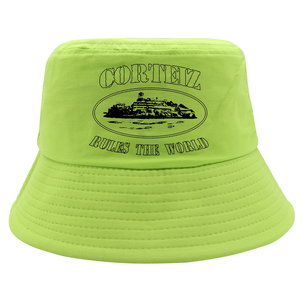 Corteiz Hat bucket hat casual print summer outdoor casual sun hat