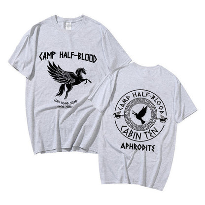 Camp Half Blood Graphic Print T-shirt Summer Men Women Fashion