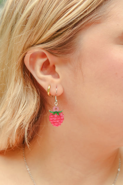Raspberry Earrings