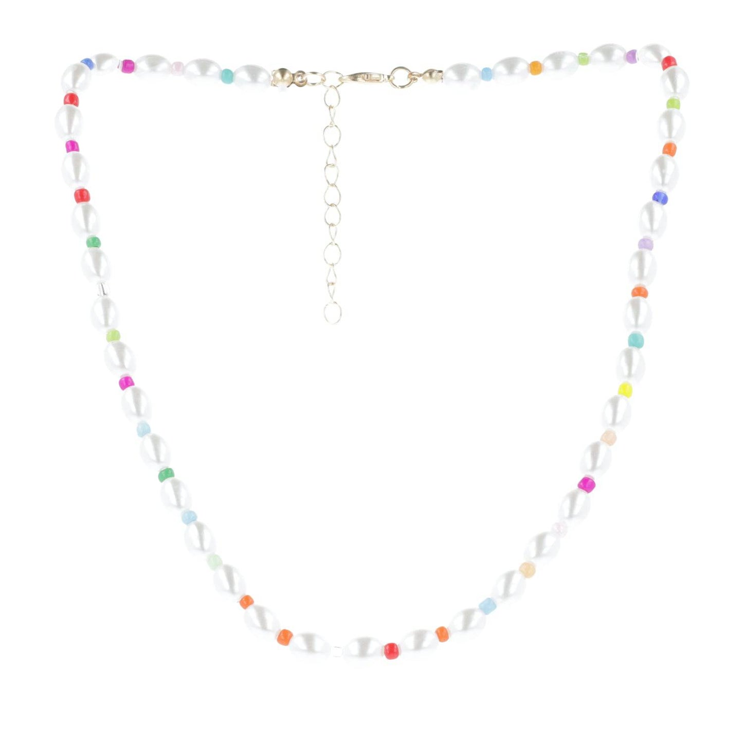 Rainbow Pearl Necklace