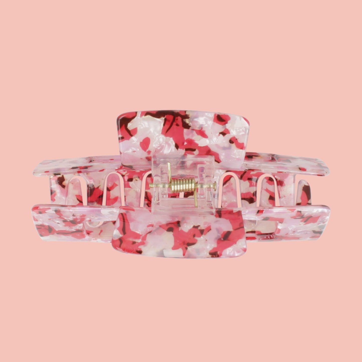 Rectangular Hair Clip - Cherry Blossom