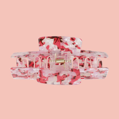 Rectangular Hair Clip - Cherry Blossom