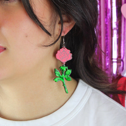 Red Thorny for You Earrings