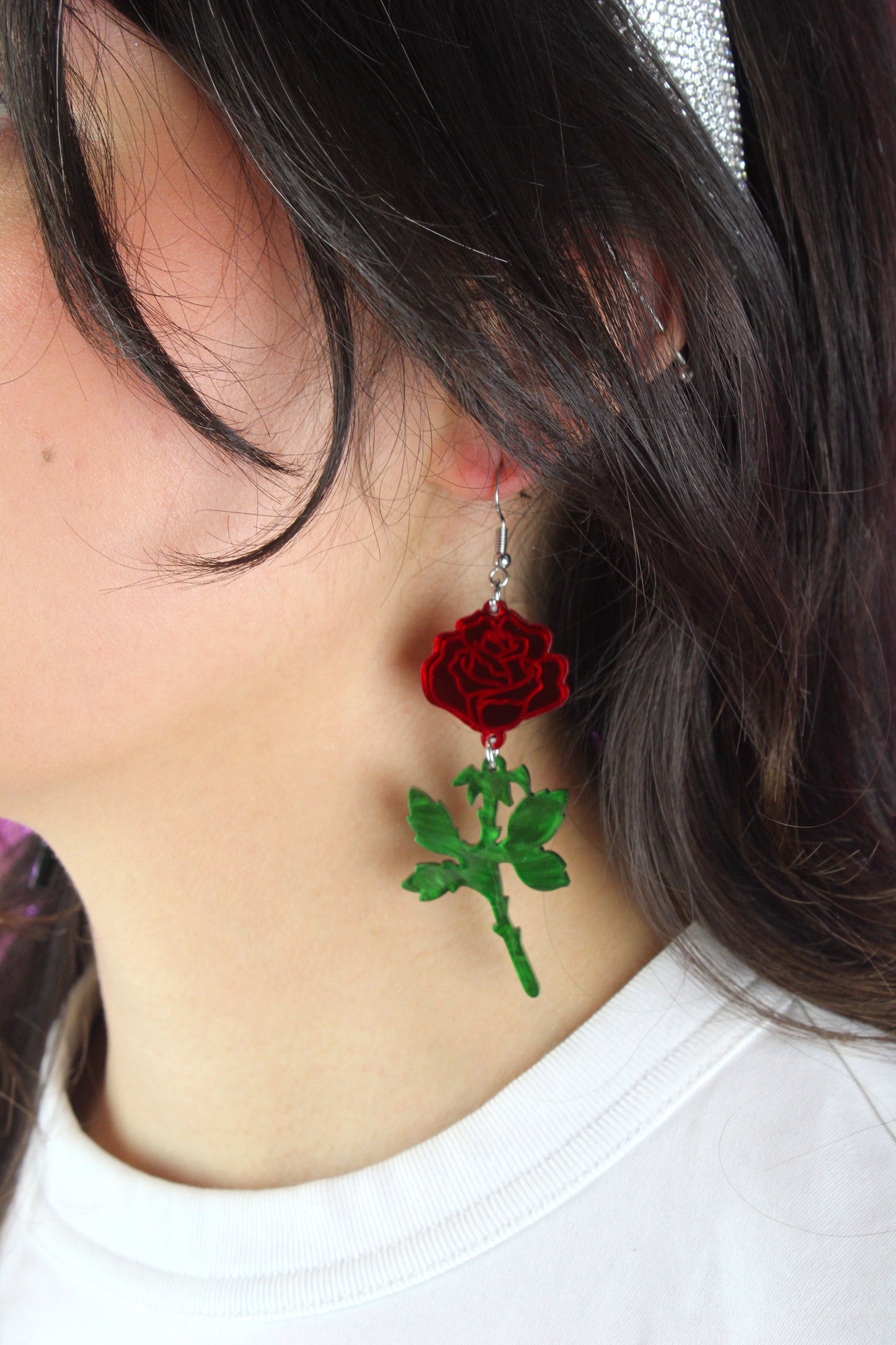 Red Thorny for You Earrings