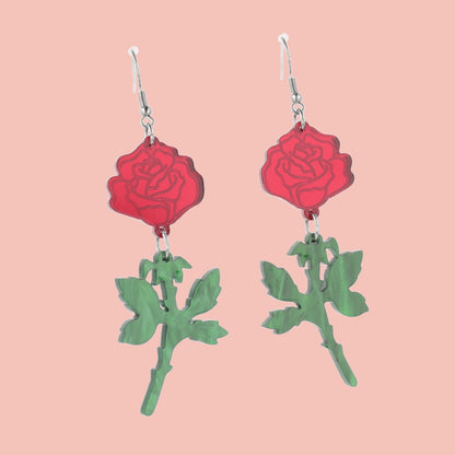 Red Thorny for You Earrings