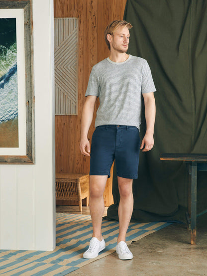 Coastline Chino Short (8") - Blue Nights