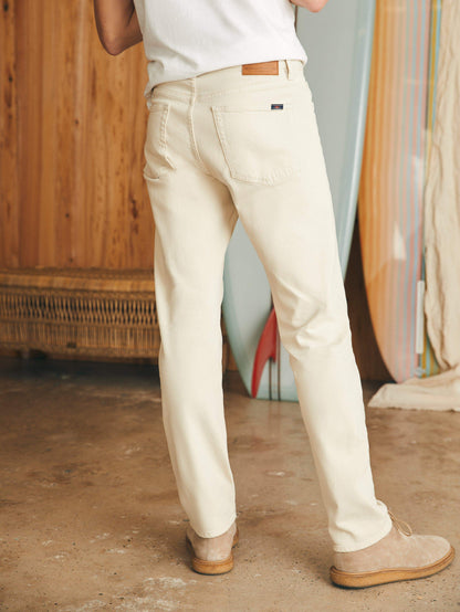 Slim Straight Denim (34") - Stone