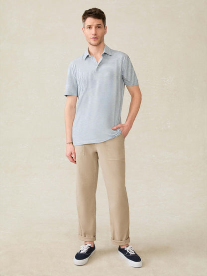 Short-Sleeve Movement™ Polo - Long Valley Stripe