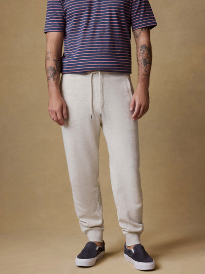 High Standard Fleece Sweatpant - Antique Ivory Heather