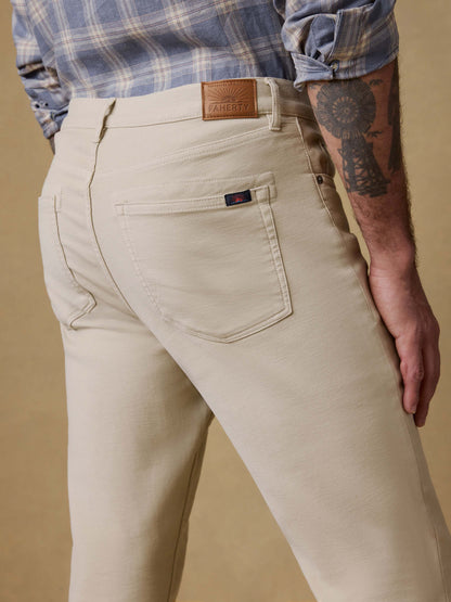 Stretch Terry 5-Pocket Pant - Stone