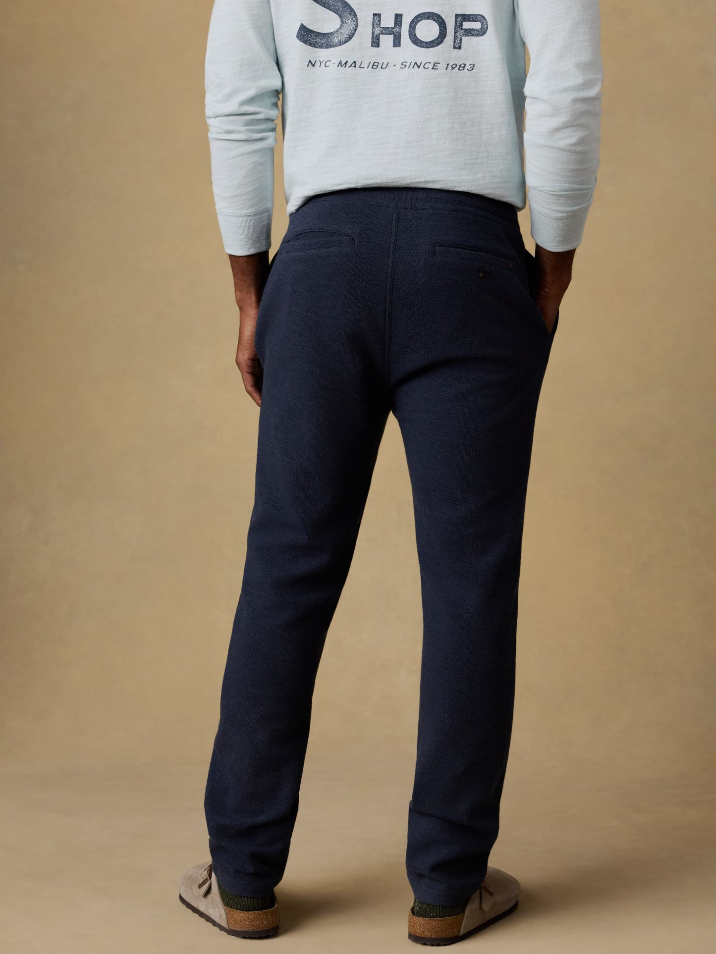 Highland Knit Pant - Navy Ridge Melange