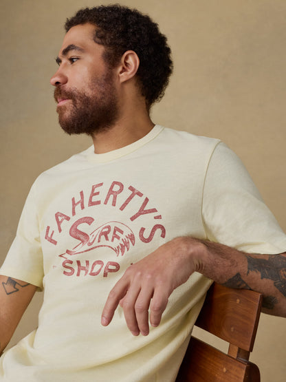 Surf Shop Sunwashed Regenerative Tee - Isle Sun