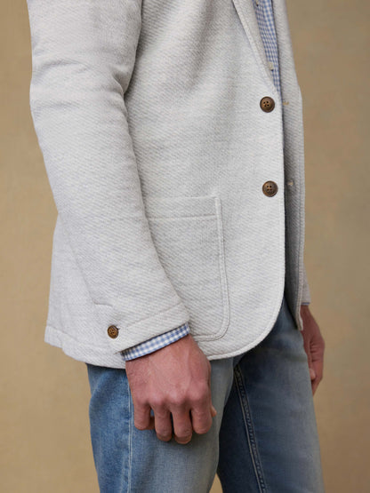 Inlet Knit Blazer - Heather Grey