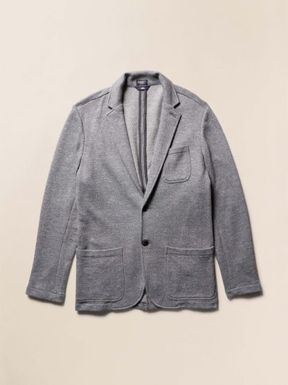Inlet Knit Blazer (Tall) - Medium Grey Melange