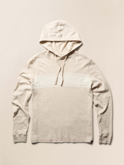 Sunwashed Organic Hoodie - Ice Grey Surf Stripe