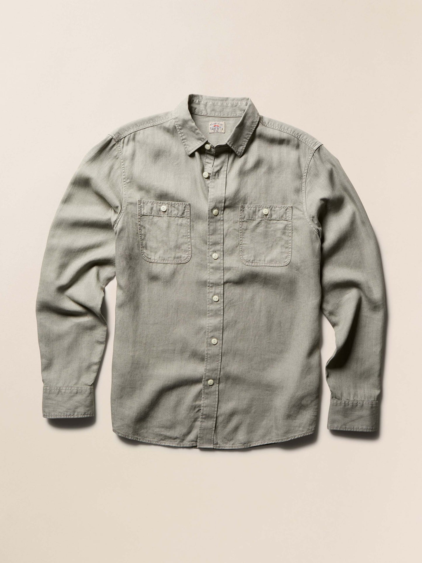 Tried & True Chambray Workshirt - Coastal Sage