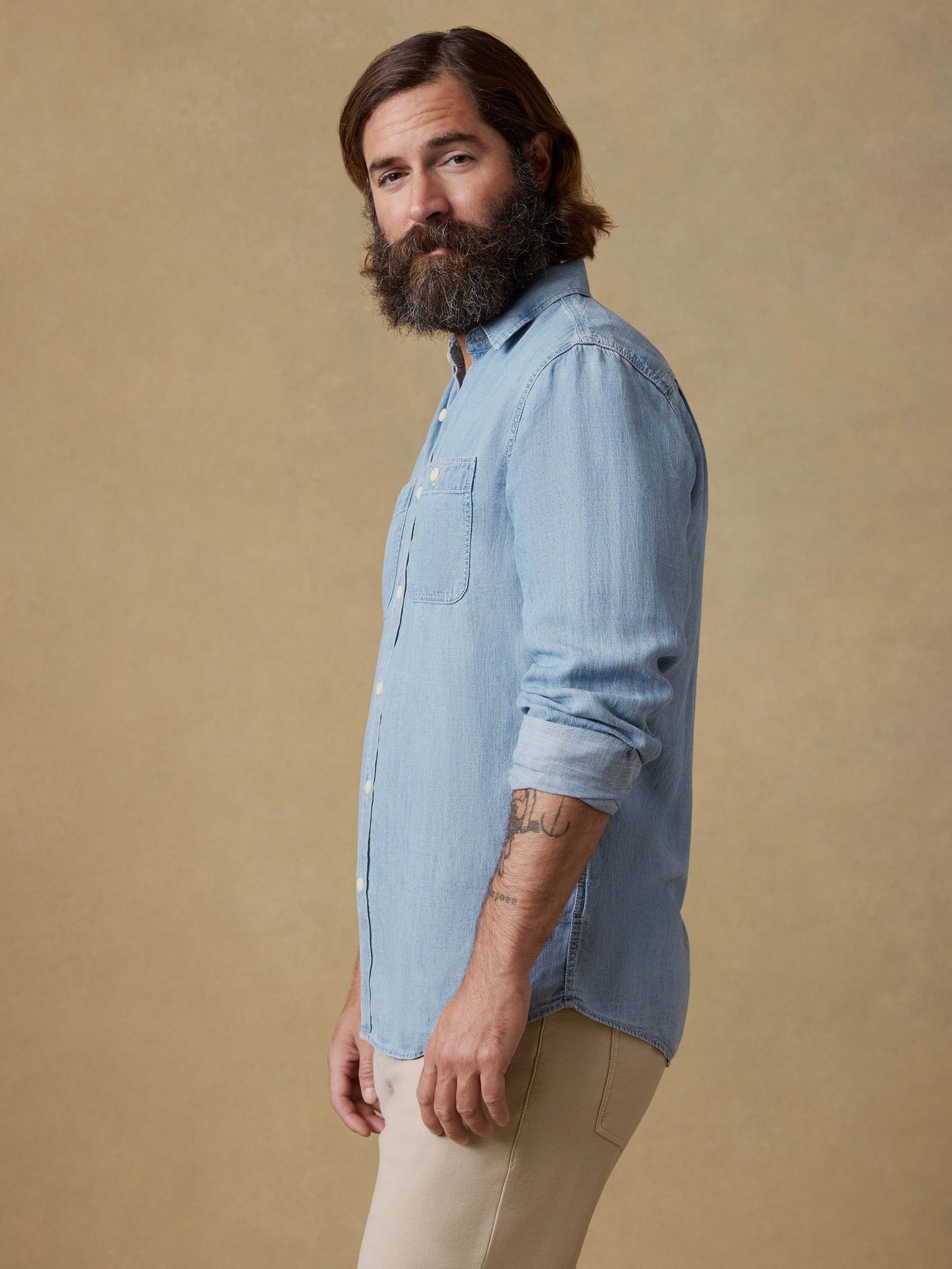 Tried & True Chambray Workshirt - Vintage Indigo