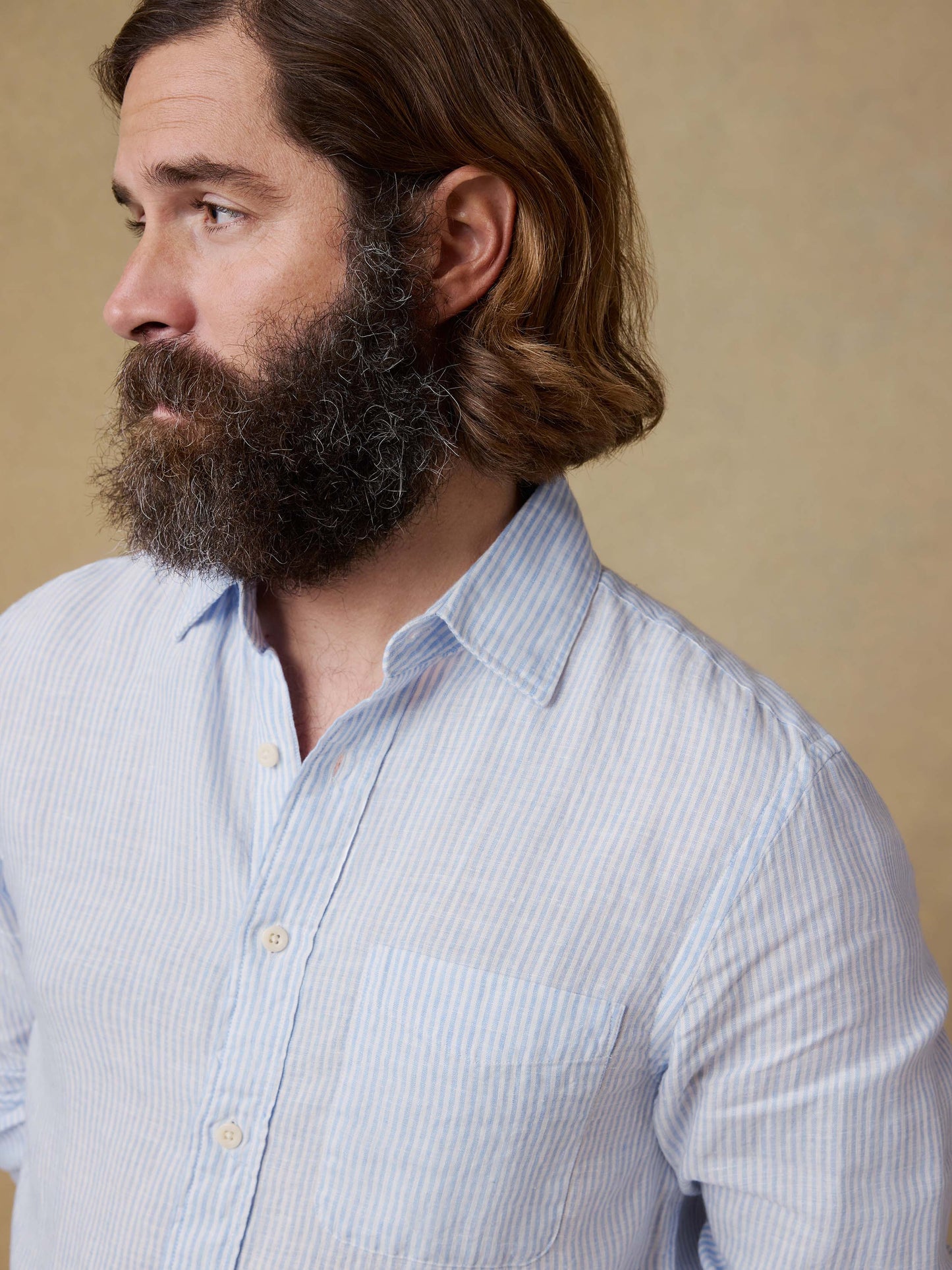 Laguna Linen Shirt - Summer Classic Stripe