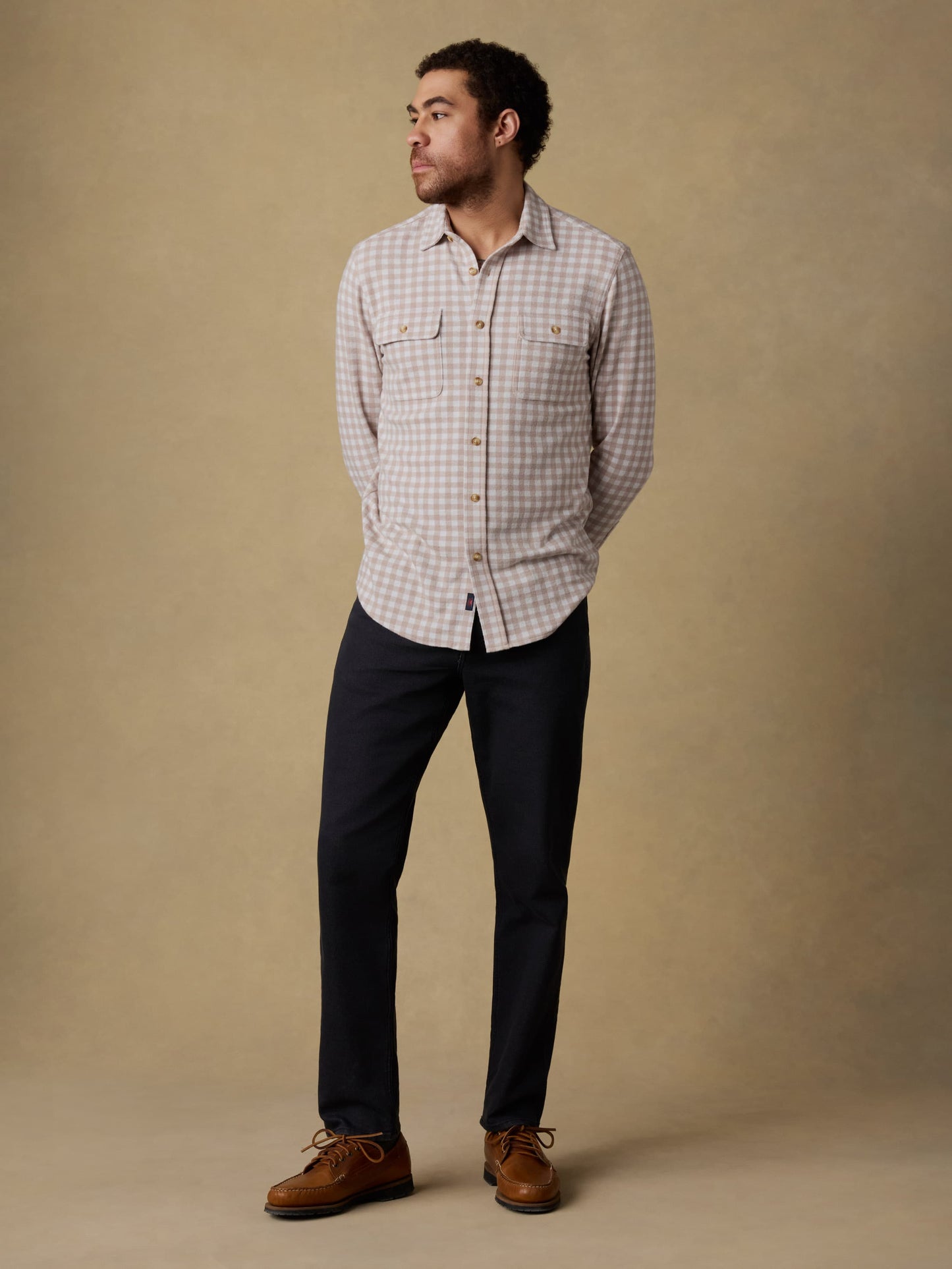 Legend™ Sweater Shirt - Shore Tan Gingham