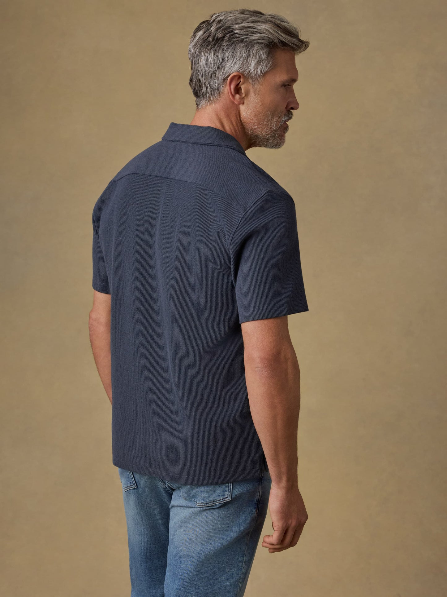 Short-Sleeve Oasis Camp Shirt - Granite Navy