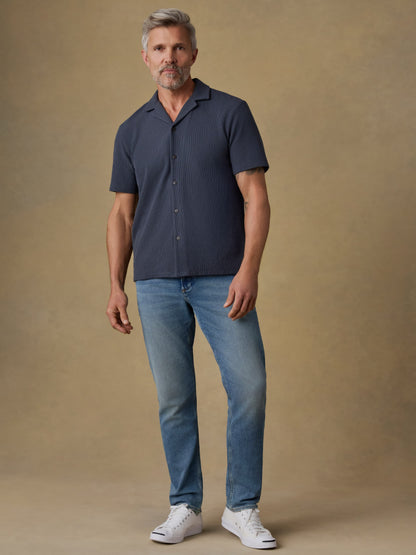 Short-Sleeve Oasis Camp Shirt - Granite Navy