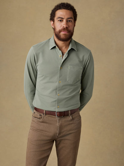 Costa Piqué Shirt - Terrain Olive