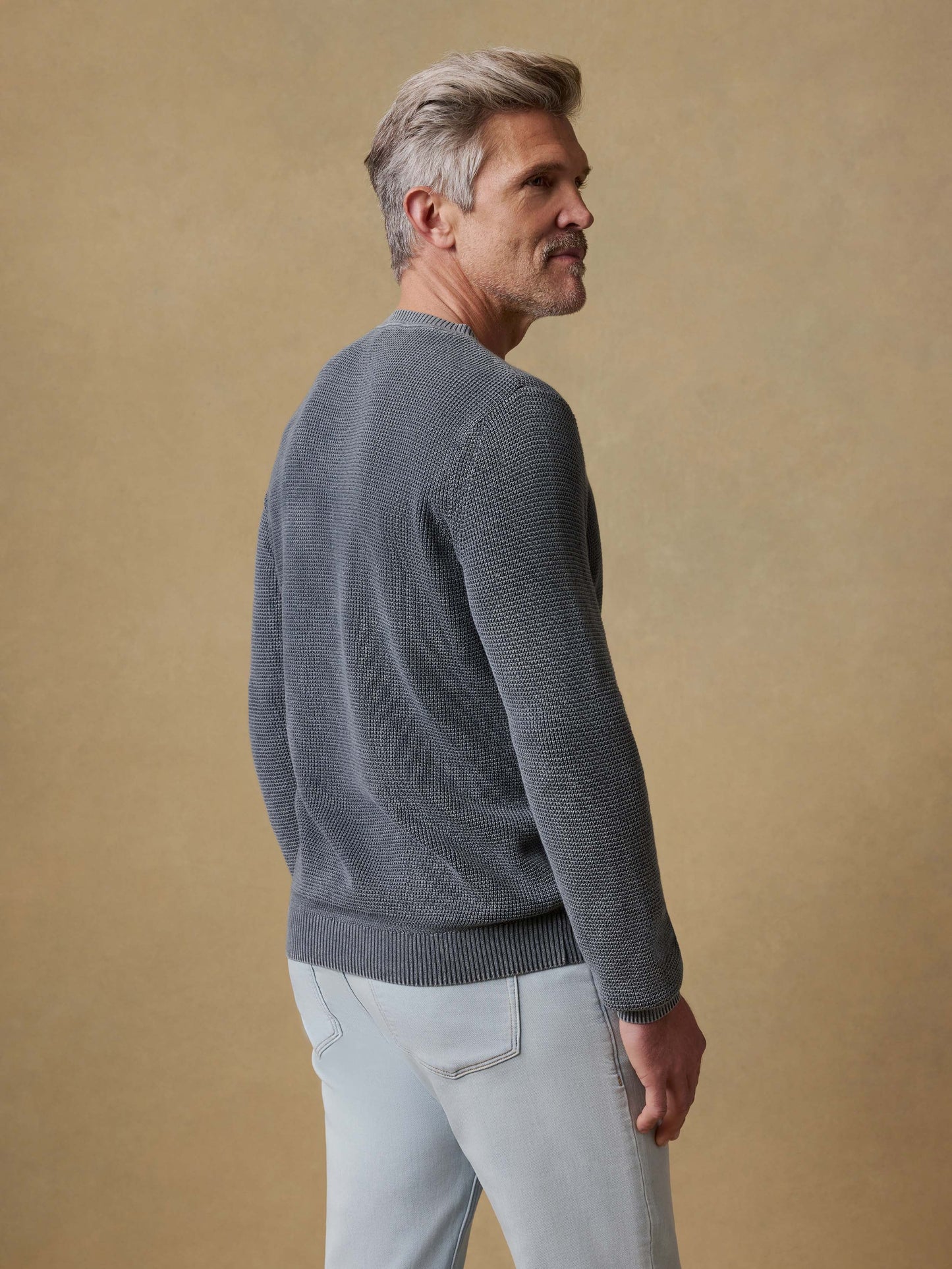 Sunwashed Crewneck Sweater - Faded Black
