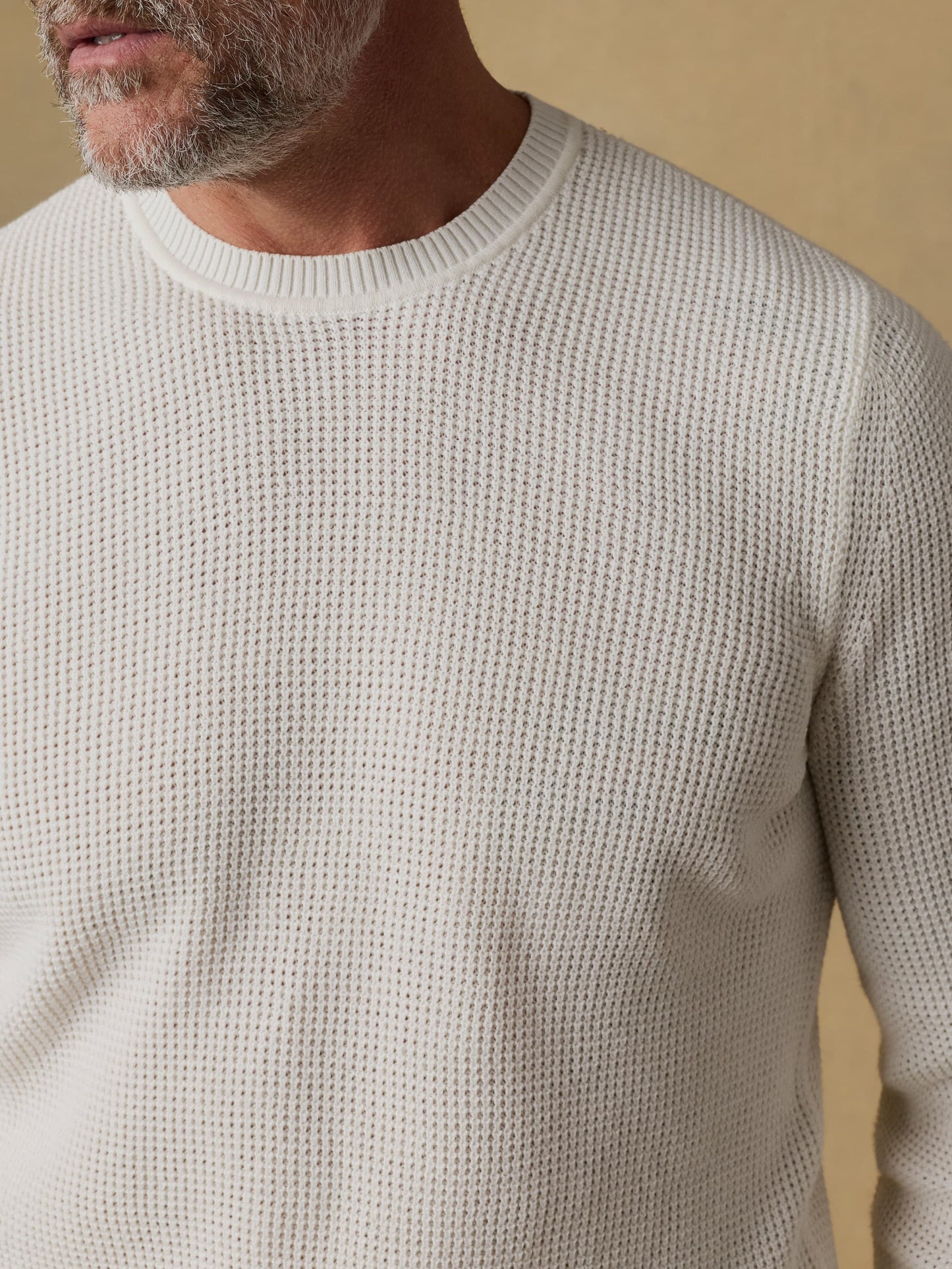 Sunwashed Crewneck Sweater - White Shell