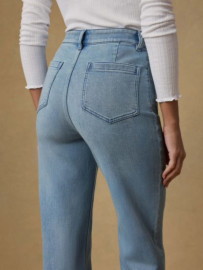 Stretch Terry Patch Pocket Pant - Eastern Shore Wash