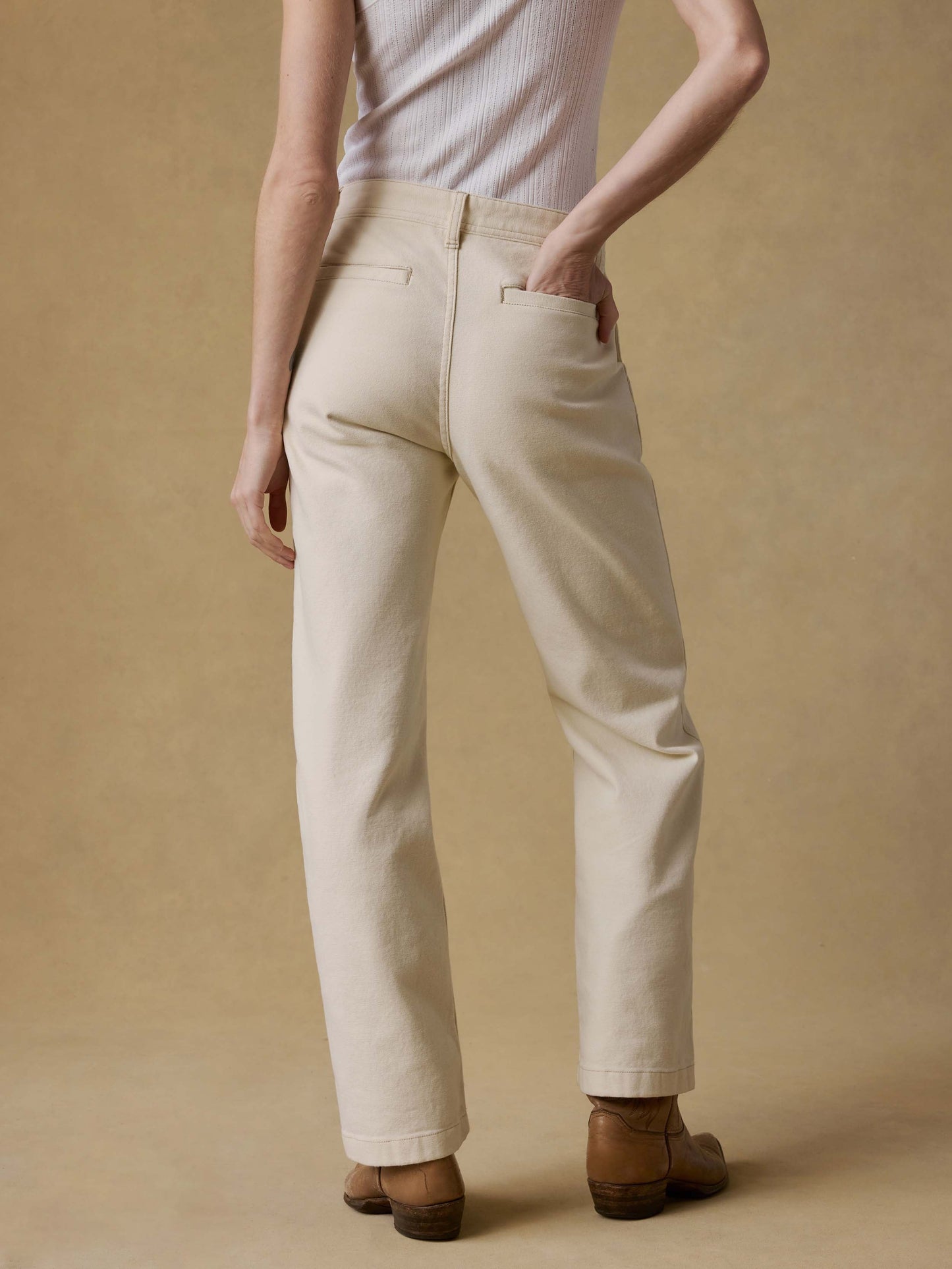 Sunwashed Canvas Dockside Pant - Sea Salt