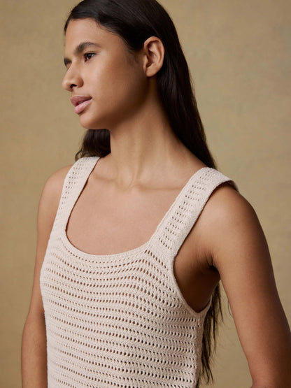 Seacoast Crochet Dress - Cream