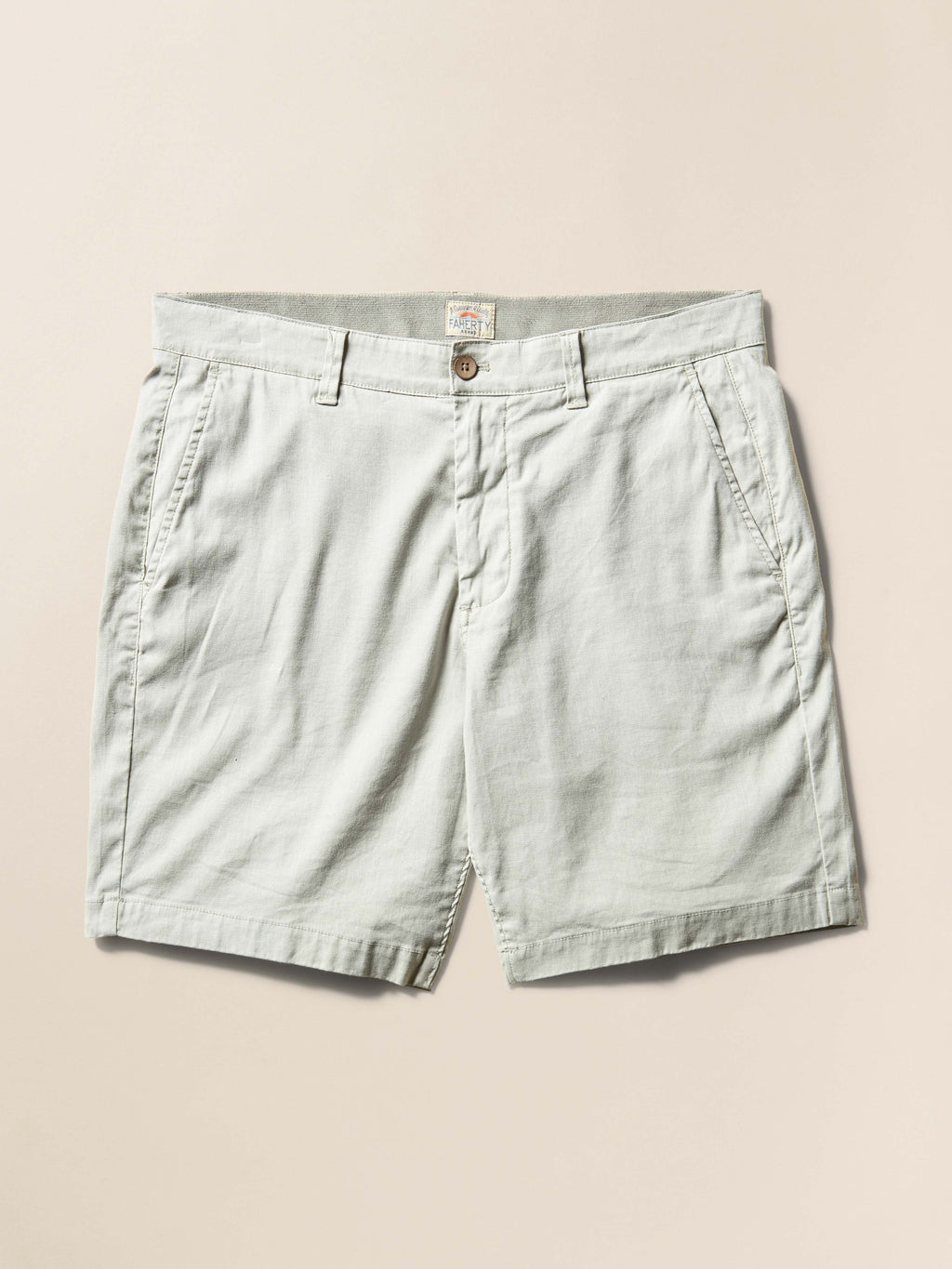 Tradewinds Linen Blend Short - Rain Cloud