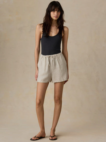 Laguna Linen Montecito Short - Flax
