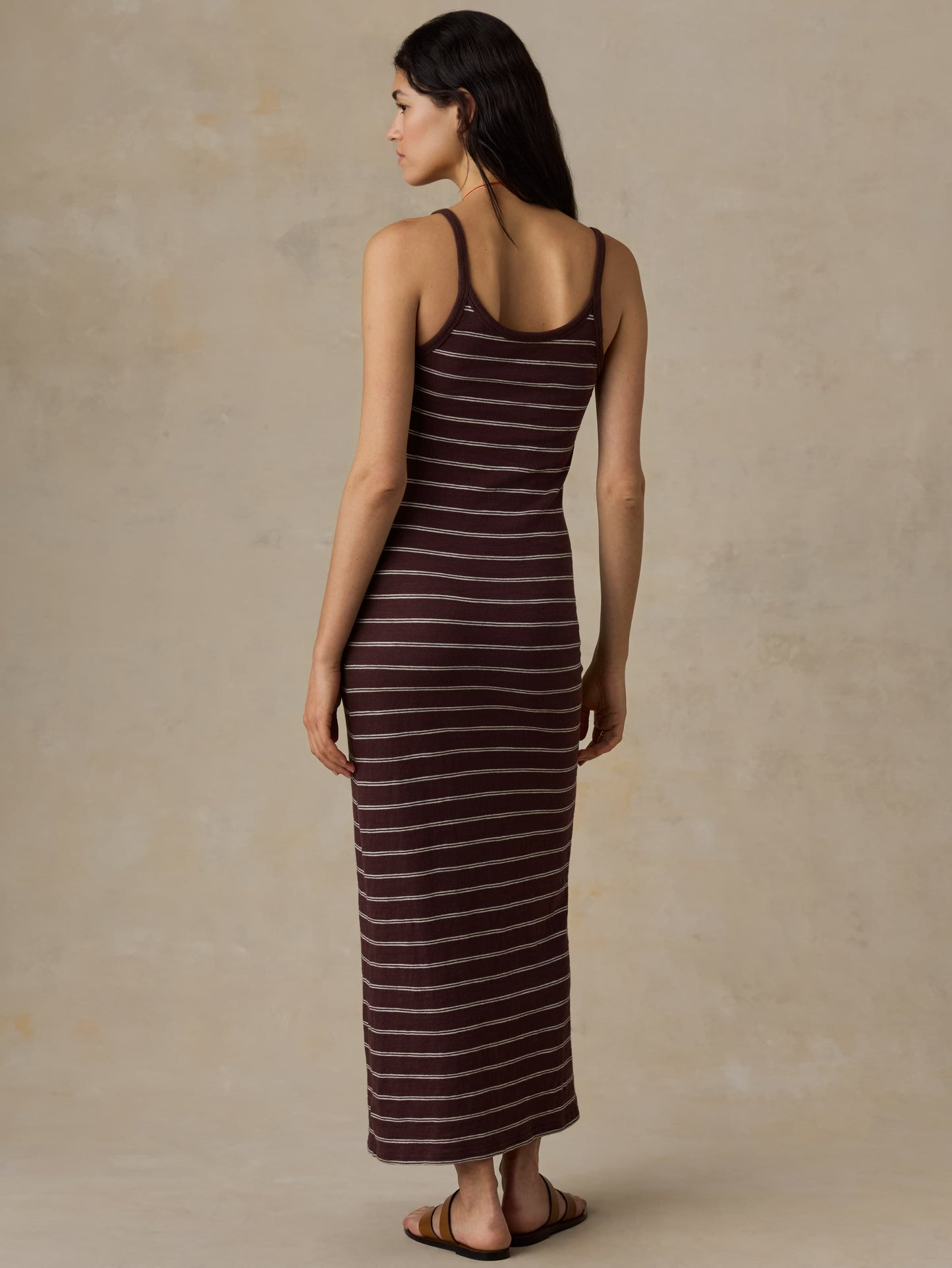 Sunwashed Slub Tank Dress - Mountain Pass Stripe