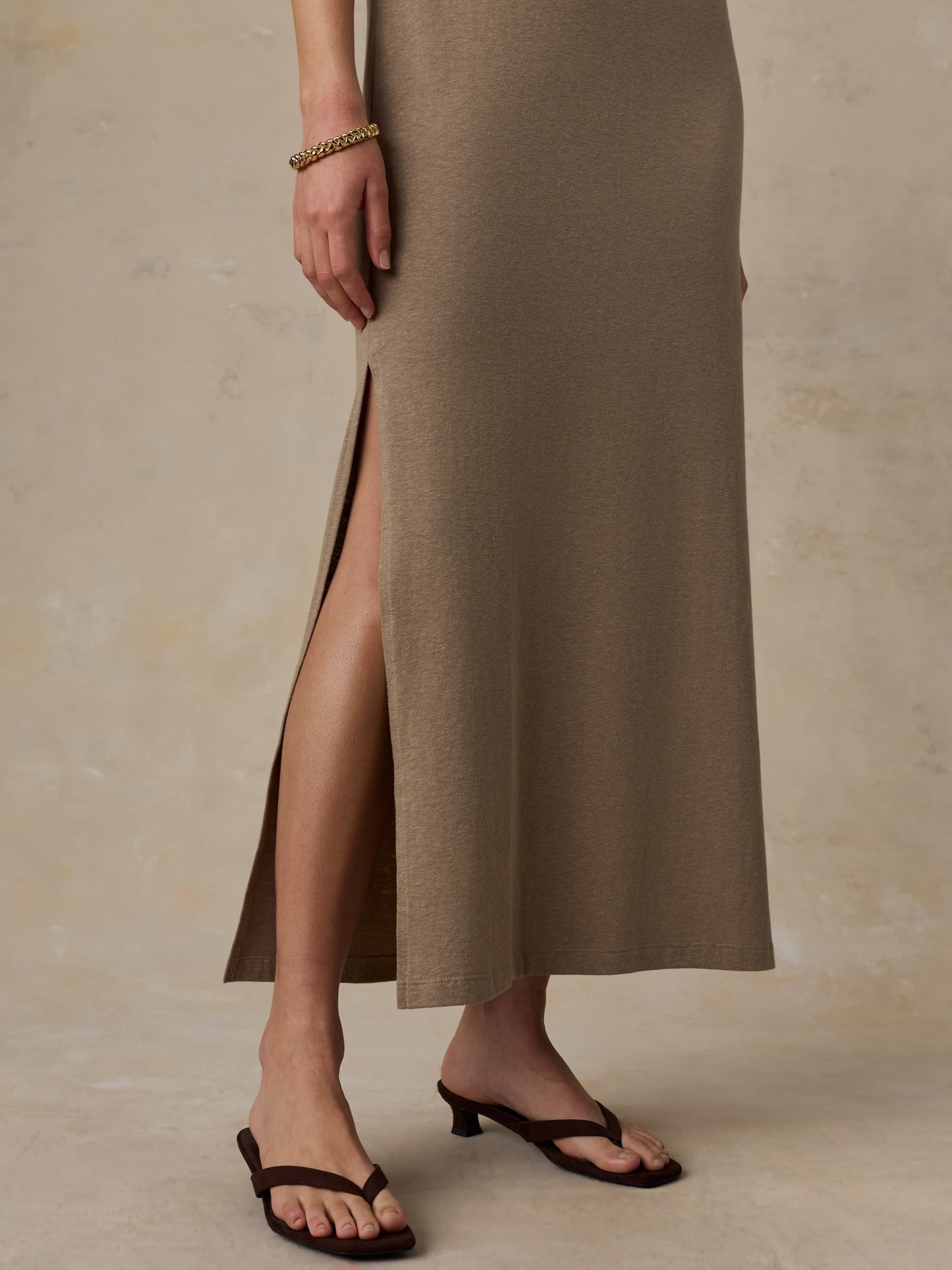 Cotton Hemp Tank Dress - Desert Husk