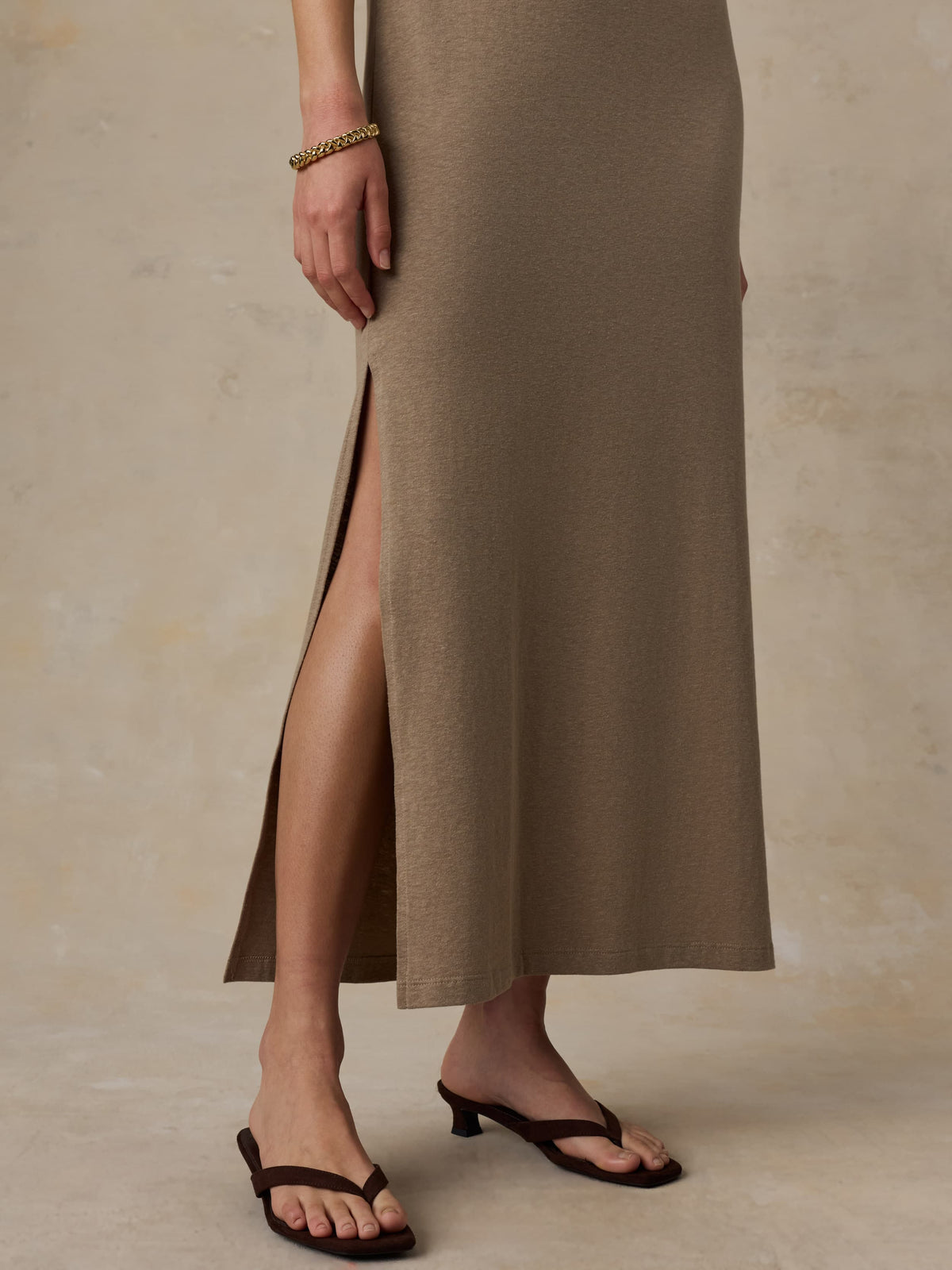 Cotton Hemp Tank Dress - Desert Husk