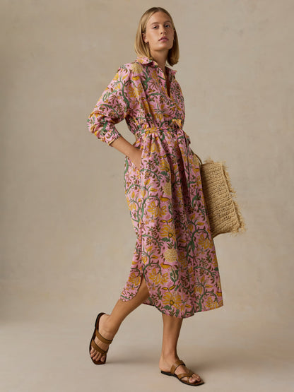 Voile Rio Shirtdress - Blossom Serenade