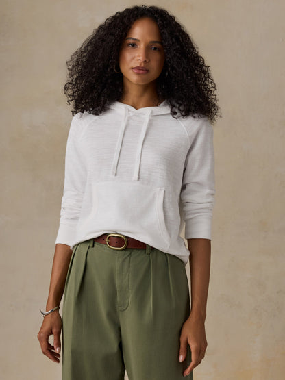Sunwashed Organic Hoodie - White