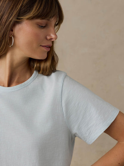 Sunwashed Regenerative Tee - Sky
