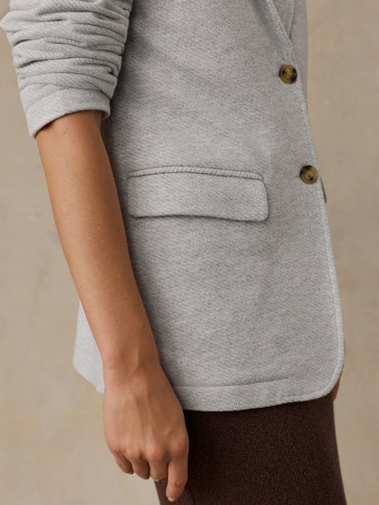 Inlet Knit Blazer - Heather Grey