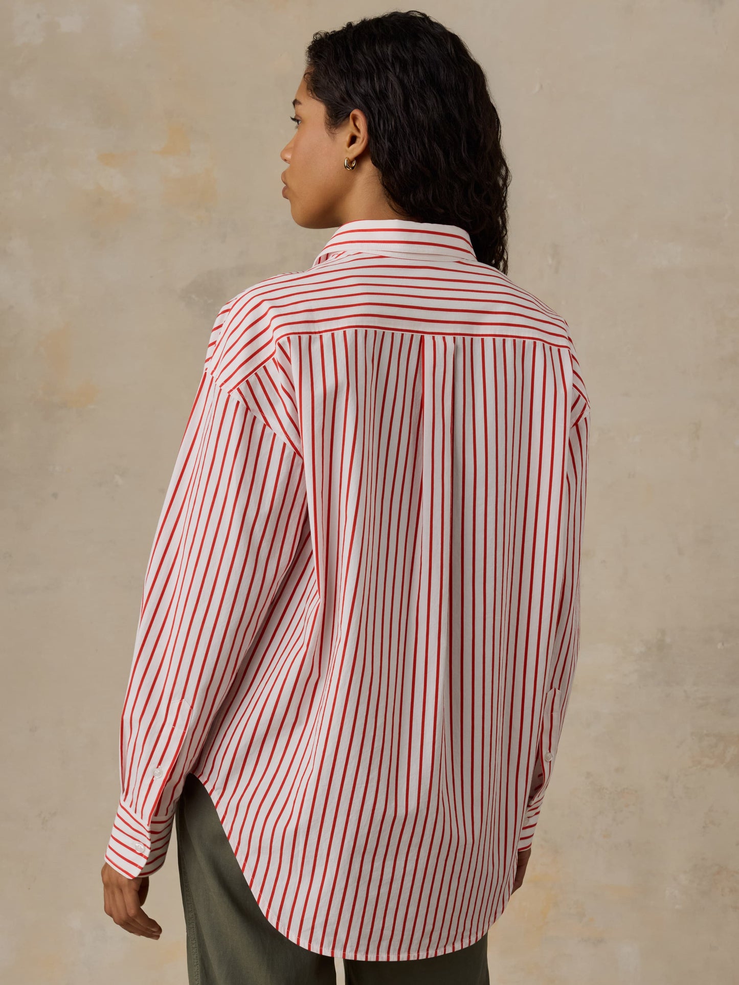 Coastal Poplin Relaxed Shirt - Summer Sail Stripe