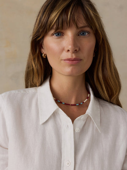 Laguna Linen Classic Shirt - White