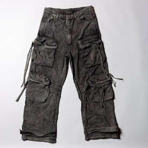 Acid Wash Cargo Pants Size 36