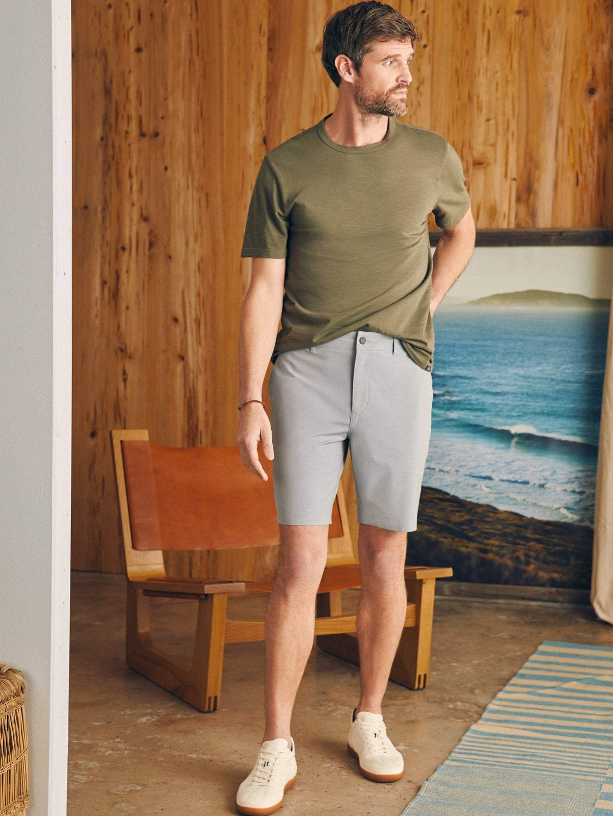 Belt Loop All Day Shorts (9") - Ice Grey